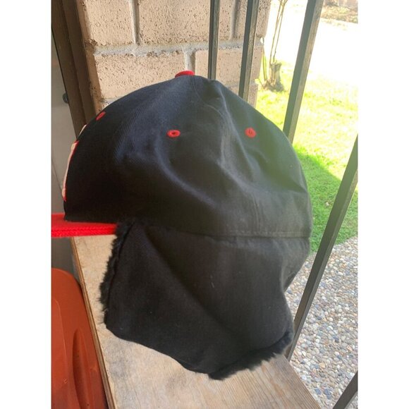 RARE Vintage 1990’s Texas Rangers MLB Winter Ear Flaps XL Baseball Cap Hat - Picture 2 of 8